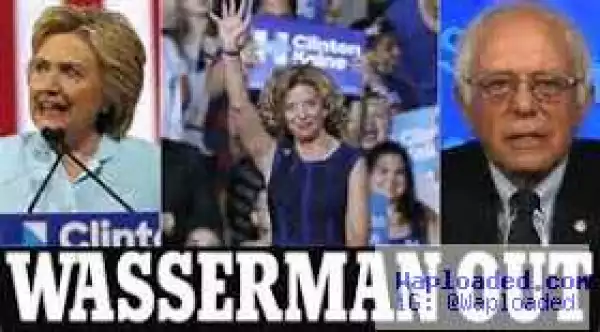 Democratic National Chairman Wasserman Schultz resigns after Wilileaks released damning emails which showed she favoured Hilary Clinton